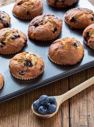 Heidelbeeren-Mais-Muffins